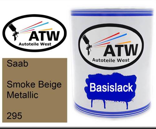 Saab, Smoke Beige Metallic, 295: 1L Lackdose, von ATW Autoteile West.